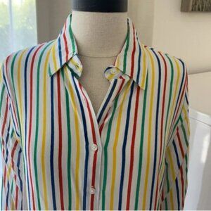 ModCloth Multicolor Striped Blouse